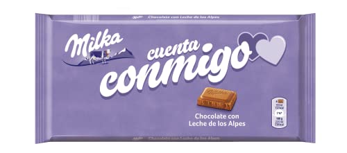 Milka -Tableta Personalizada de Chocolate con Leche, Disponibles 4 Diseños, Envío Aleatorio - 125 g