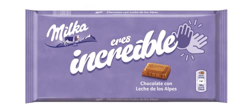 Milka -Tableta Personalizada de Chocolate con Leche, Disponibles 4 Diseños, Envío Aleatorio - 125 g