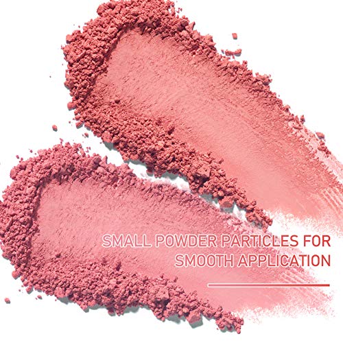 Mimore Maquillaje colorete monocromático mate, rubor en polvo suave de color de larga duración, rubor en polvo Sculpt Rose, brocha en polvo para rubor en polvo microfino y espejo incluidos(02)