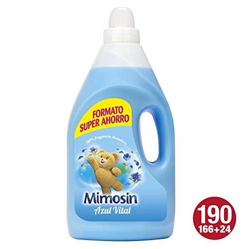 Mimosin Suavizante Concentrado Azul Vital 166+24 lavados - Pack de 4