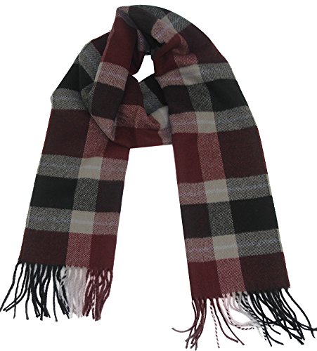 Minakolife - Bufanda de invierno con tacto de cachemira - Multicolor - talla única