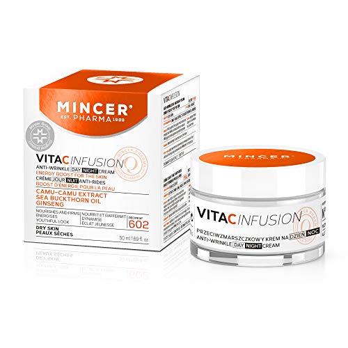 Mincer Pharma Anti Wrinkle Face Cream Vita C Infusion Day Night for Dry Skin