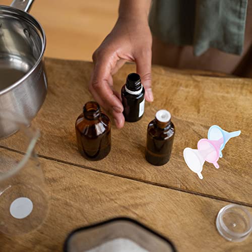 Mini Embudo Embotellas de Laboratorio: 90Pcs Transferencia de Perfumes Especias de Perfume Engelar de Relleno de Polvo para Aceite Esencial