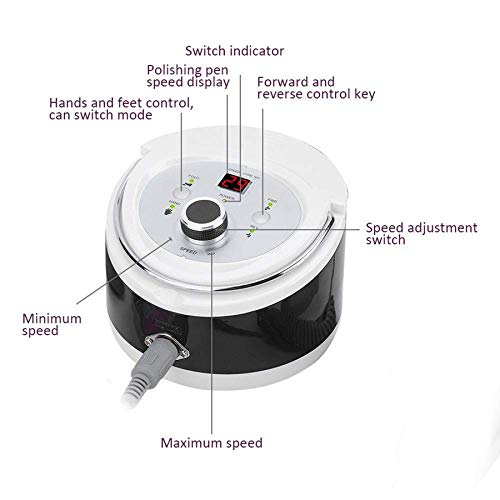 Mini Máquina Eléctrica Taladro Clavo - 35,000RPM Profesional De Uñas Pulido Dispositivos Visualización Alta Definición Digital Salón Y Hogar Pedicura Pulidora Manicura Uñas Acrílicas