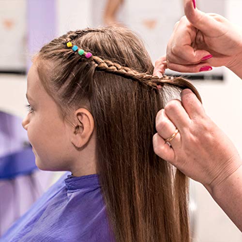 Mini pinza para el pelo con cuentas, 200 pinzas coloridas para el pelo, pinzas para el pelo de plástico, pinzas para el pelo con cuentas para niñas y mujeres, accesorios (color aleatorio)