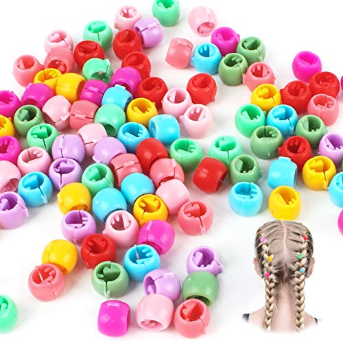 Mini pinza para el pelo con cuentas, 200 pinzas coloridas para el pelo, pinzas para el pelo de plástico, pinzas para el pelo con cuentas para niñas y mujeres, accesorios (color aleatorio)