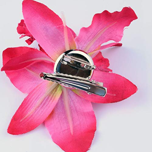Minkissy 12 Piezas Pinzas para El Cabello de Flores Orquídeas Horquillas Tocado Accesorios para El Cabello Pinza para El Cabello para Mujeres Novia (Colores Mezclados)