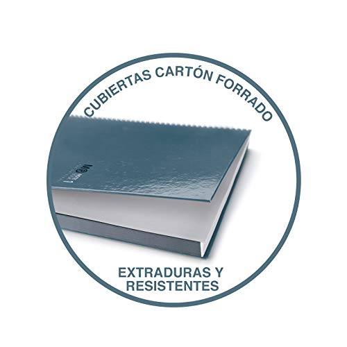 Miquelrius 48007 - Cuaderno Espiral A4, Tapa Dura, 120 Hojas Horizontal Interior, 4 Colores Granada