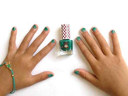 Miss Nella FIELD TRIPS- Esmalte especial para uñas con brillos para niños, fórmula despegable, a base de agua y sin olor