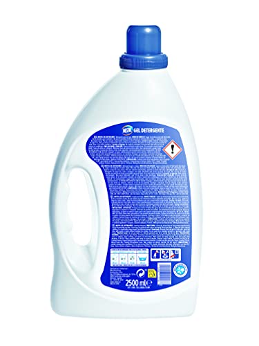 Mistol Gel Detergente líquido - Detergente Lavadora Líquido concentrado para todo tipo de ropa. Poder y eficacia antimanchas, 50 lavados (2,5L)