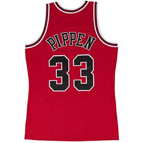 Mitchell&Ness Chicago Bulls Blusa, Rojo (Scarlet), Small para Hombre