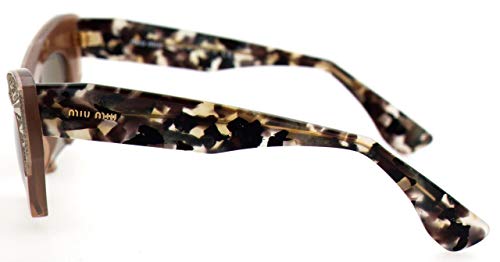 Miu Miu Raisor MU02QS gafas de sol, Marrón (Talc TV01X1), Talla única (Talla del fabricante: One size) para Mujer