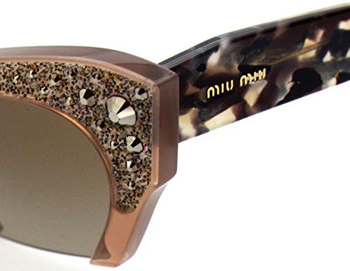 Miu Miu Raisor MU02QS gafas de sol, Marrón (Talc TV01X1), Talla única (Talla del fabricante: One size) para Mujer
