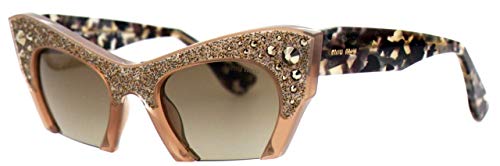 Miu Miu Raisor MU02QS gafas de sol, Marrón (Talc TV01X1), Talla única (Talla del fabricante: One size) para Mujer