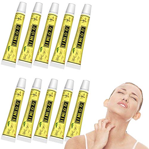 MMENG Chines Medicine Cream Crema Corporal para el Eczema, Crema contra la picazón Uso Externo Solo Crema de Hierbas Chinas Naturales (10 Piezas)