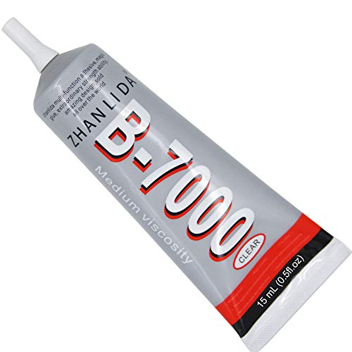 MMOBIEL B-7000 15ml Pegamento/adhesivo industrial multifuncional de alto desempeño semi fluido y transparente Incl. Puntas de precision para un trabajo limpio