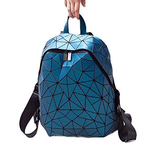 Mochila geométrica Holográfica Luminesk Irredescent Mochila reflectante - azul - Talla única