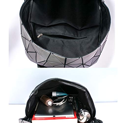 Mochila geométrica Holográfica Luminesk Irredescent Mochila reflectante - azul - Talla única