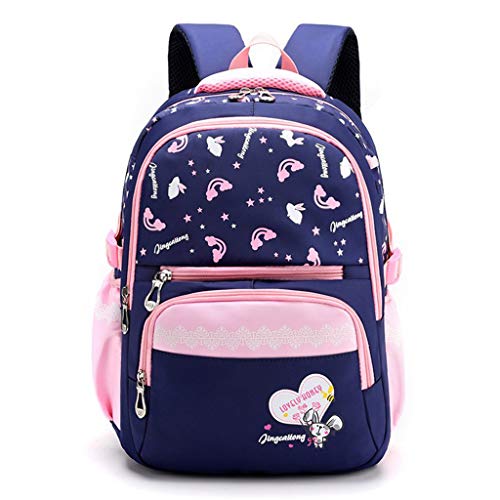 Mochilas Niños Mochila Escolar para Niñas, Mochila Primaria Gran Capacidad Mochila Informal Encantadora Impresa Mochila para Niñas