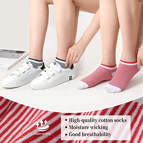 MOCOCITO 6/8/12 Pares Calcetines Cortos Hombre & Mujer | Calcetines Deporte | Calcetines Mujer Divertidos | Calcetines Invisibles Mujer | Talla:35-48 (12 Pares Multicolor | NEGRO, L)