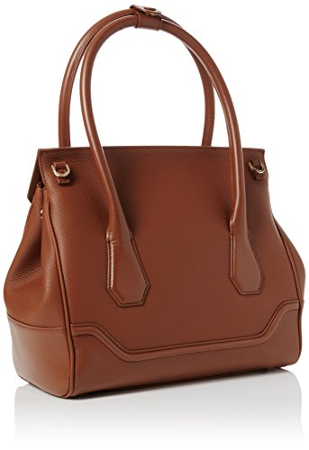 MODALU() Hemingway - Bolso con asa superior para mujer, Marrón (Tan), Talla única