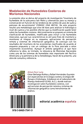 Modelación de Humedales Costeros de Marismas Nacionales: Clasificación, Hidrología y diversidad