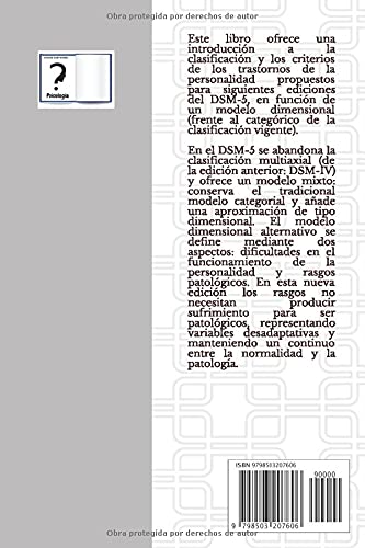 Modelo Dimensional alternativo para posteriores ediciones. Trastornos de la personalidad: DSM-5, sección III. Cuadernillo. (APUNTES de PSICOLOGÍA. TRASTORNOS de la PERSONALIDAD.)