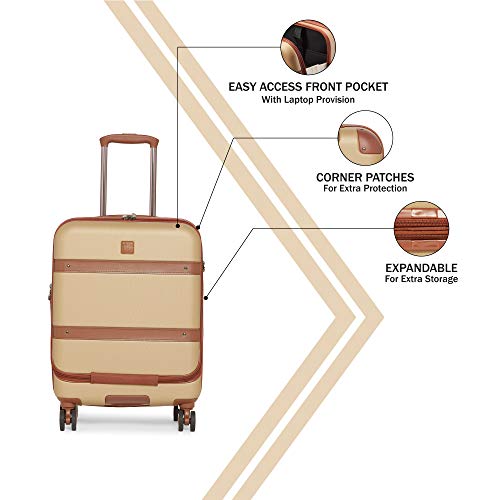 MODO by Roncato Maleta De Cabina 55 Cm Rigida 4 Ruedas Charm, 39/49 Lt - 55x40x20/25 cm, Ligero Extensible Organización Interna Cierre TSA, Cabina Aprobado para Ryanair Easyjet, Garantia 2 Anos