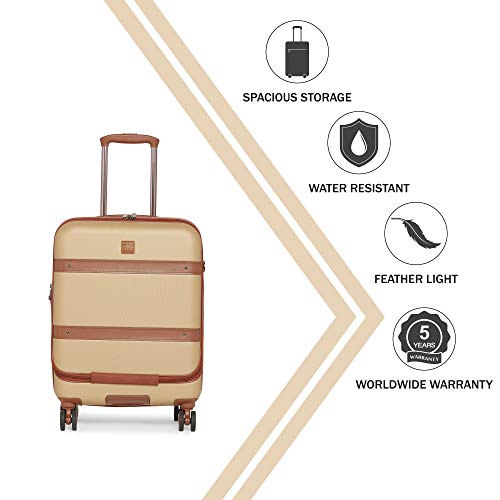 MODO by Roncato Maleta De Cabina 55 Cm Rigida 4 Ruedas Charm, 39/49 Lt - 55x40x20/25 cm, Ligero Extensible Organización Interna Cierre TSA, Cabina Aprobado para Ryanair Easyjet, Garantia 2 Anos