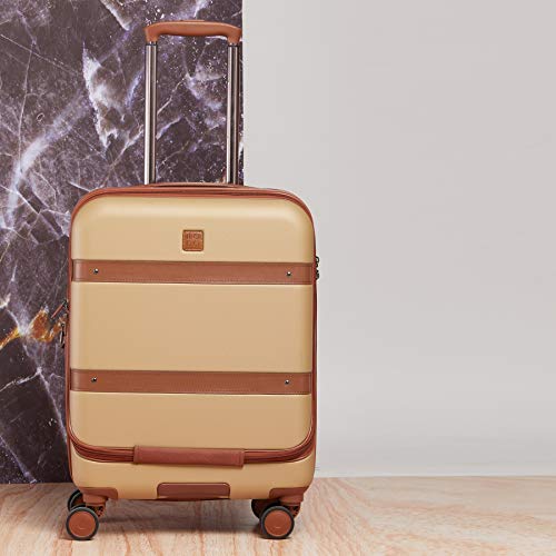 MODO by Roncato Maleta De Cabina 55 Cm Rigida 4 Ruedas Charm, 39/49 Lt - 55x40x20/25 cm, Ligero Extensible Organización Interna Cierre TSA, Cabina Aprobado para Ryanair Easyjet, Garantia 2 Anos
