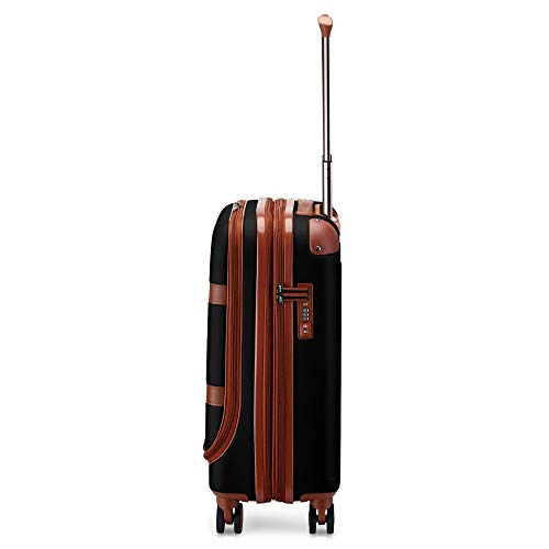 MODO by Roncato Maleta De Cabina 55 Cm Rigida 4 Ruedas Charm, 39/49 Lt - 55x40x20/25 cm, Ligero Extensible Organización Interna Cierre TSA, Cabina Aprobado para Ryanair Easyjet, Garantia 2 Anos