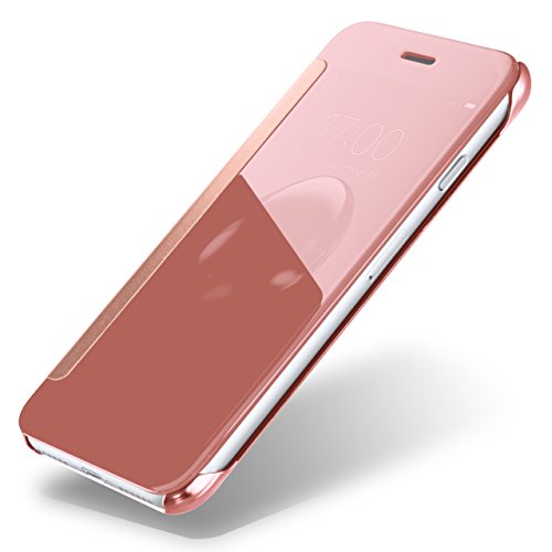 MoEx® Funda Protectora Fina Compatible con iPhone XS MAX | Cristal Tintado Transparente, Rose doré