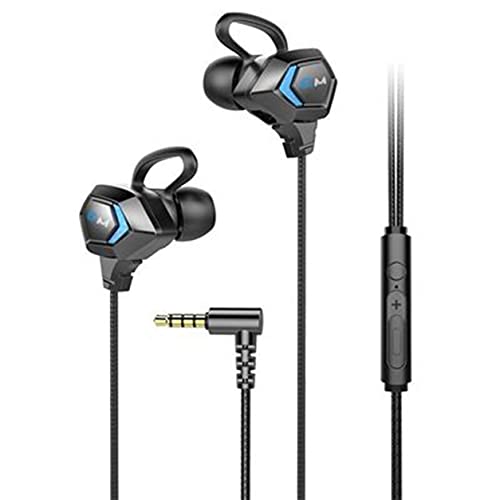 MOHAN88 Auriculares G28 0 Delay 3.5mm Auriculares para Juegos Manos Libres para Juegos Auriculares Deportivos PC Earfon Auriculares para Juegos