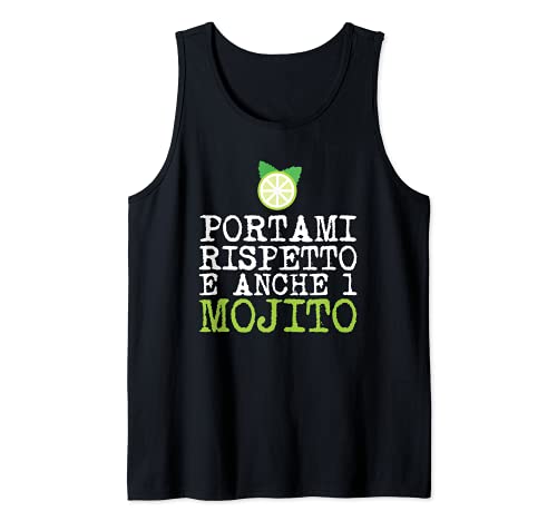 Mojito Alcohol Italia Quote Italia Camiseta sin Mangas