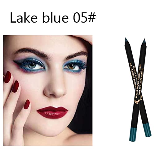 Molare Lápices delineadores de Ojos de Colores lápiz de Sombra de Ojos a Prueba de Agua Kit de delineador de Ojos de Perlas delineador de Ojos con Brillo metálico para Mujeres niñas Kit de Maquillaje