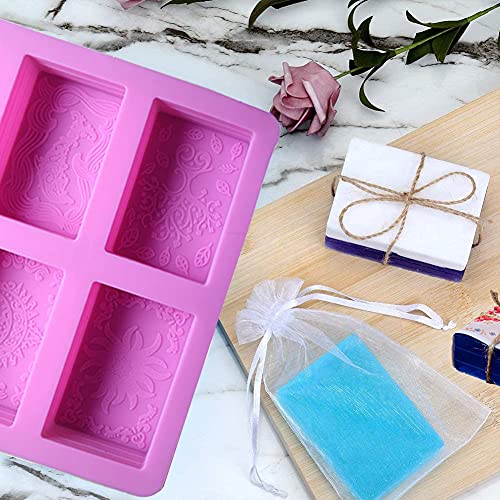 Molde de Jabón Ovalado,Molde de Jabón de 6 Cavidades,Moldes Para Jabones,Molde Silicona Jabon,Moldes Jabones,Se Utiliza Para Hacer Jabones Artesanales,Pasteles,Velas de Chocolate (2)