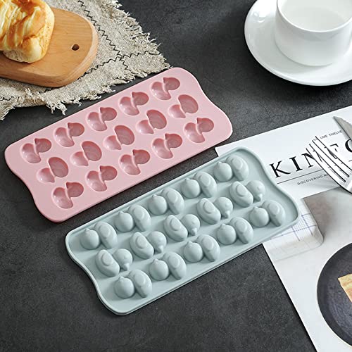 Molde De Silicona Con Forma De Pato Molde Praliné Con Pato Forma De Fondant De Borde Diy Pato Para Pudín De Cubitos De Hielo Gelatina Huevo De Pato Bandeja De Cubitos De Hielo De Silicona Moldes