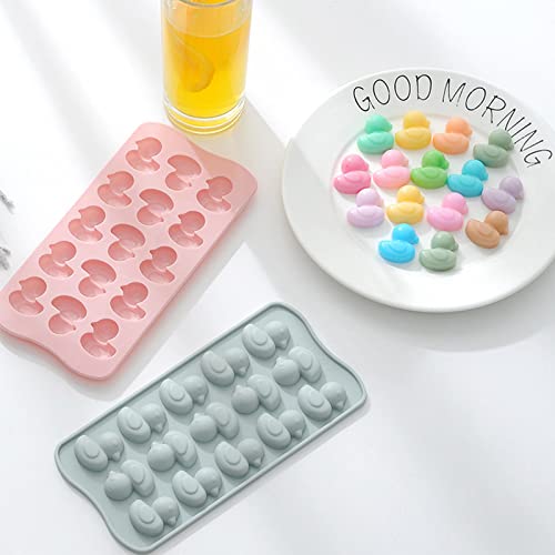 Molde De Silicona Con Forma De Pato Molde Praliné Con Pato Forma De Fondant De Borde Diy Pato Para Pudín De Cubitos De Hielo Gelatina Huevo De Pato Bandeja De Cubitos De Hielo De Silicona Moldes