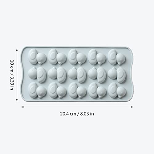 Molde De Silicona Con Forma De Pato Molde Praliné Con Pato Forma De Fondant De Borde Diy Pato Para Pudín De Cubitos De Hielo Gelatina Huevo De Pato Bandeja De Cubitos De Hielo De Silicona Moldes