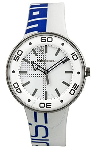 Momo design Jet Reloj para Unisex Analógico de Cuarzo con Brazalete de Silicona MD187-16WTBLRB