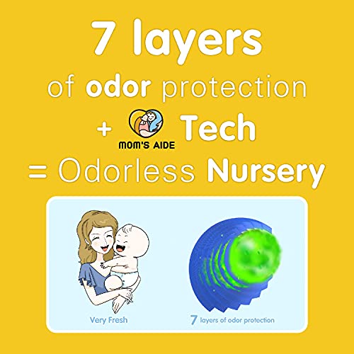 MOM'S AIDE Nappy Bin Refills Compatible with Tommee Tippee Tec, Twist & Click, Simplee