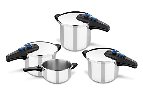Monix Veloce - Olla a Presión Rápida de 6 Litros, apta para todo tipo de cocinas incluída inducción.