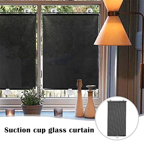 Monkys - Cortina para Ventana con Ventosa, Cortinas Opacas Ajustables, Visera, sin Perforaciones, para Coche, hogar, baño, Parasol, Parasol con ventosas, persianas enrollables