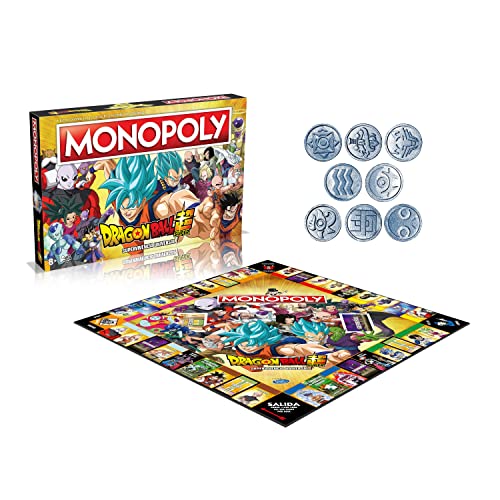 Monopoly Dragon Ball Super - Juego de Mesa de las Propiedades Inmobiliarias - Versión en Español