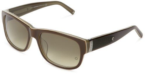 Mont Blanc MB 371 S 50P Havana & Olive Gafas De Sol Olive Gradient Lentes
