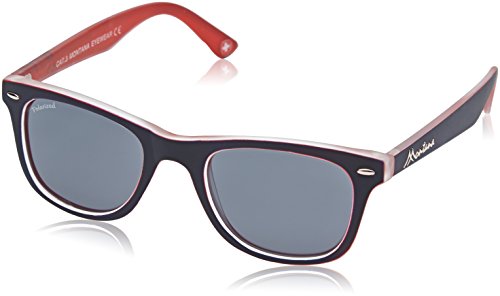 MONTANA MP41 Gafas, Multicolor (Azul/Rojo/Lentes ahumadas), Talla única Unisex Adulto