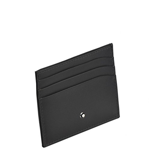 Montblanc Meisterstuck Business Card Holder MB-113172 Men's Grey Color Leather