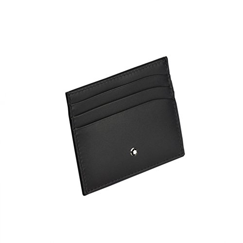 Montblanc Meisterstuck Business Card Holder MB-113172 Men's Grey Color Leather