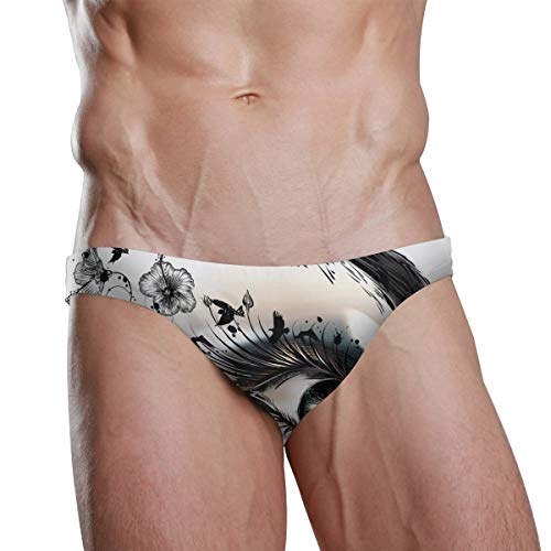 Montoj Art Look Maquillaje Ojos para Hombre Sexy Bañador Bikini Bañador para Hombre 1 M