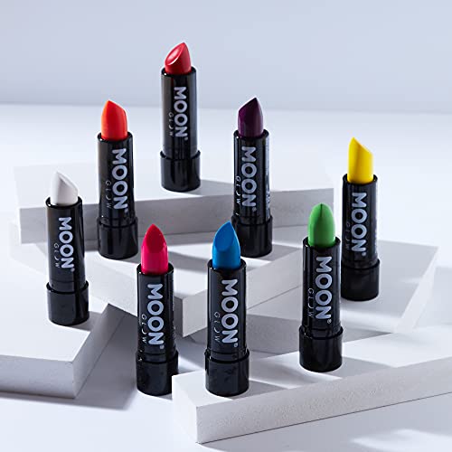 Moon Glow - Barra de labios neón UV 4.5g Intenso Set de 8 colores  - produce un brillo increíble bajo la iluminación/retroiluminación UV!